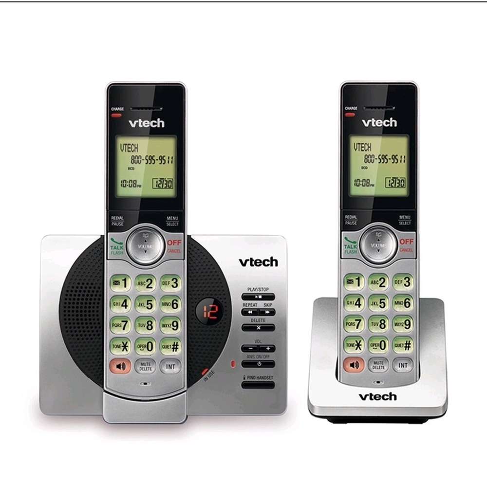 VTech CS6919-2 DECT 6.0 Cordless Phone with Caller ID and Handset Speakerphone